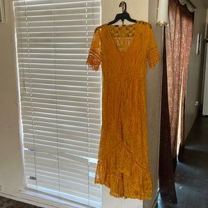 COPY - Yellow high low dress